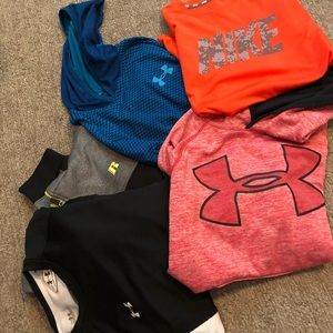 Under Armour and Nike tops bundle